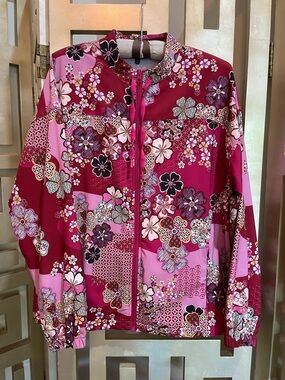 Johnny Was Yama Floral Track Jacket